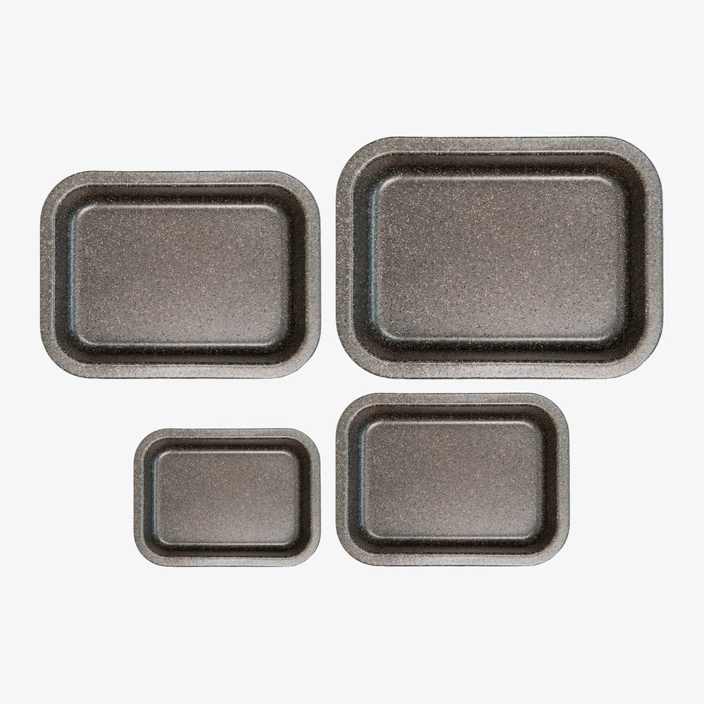 Set mit 4 Lasagneformen aus Aluminium, 20x14/25x18/30x22/35x27 cm Happy Stone – Foto 2