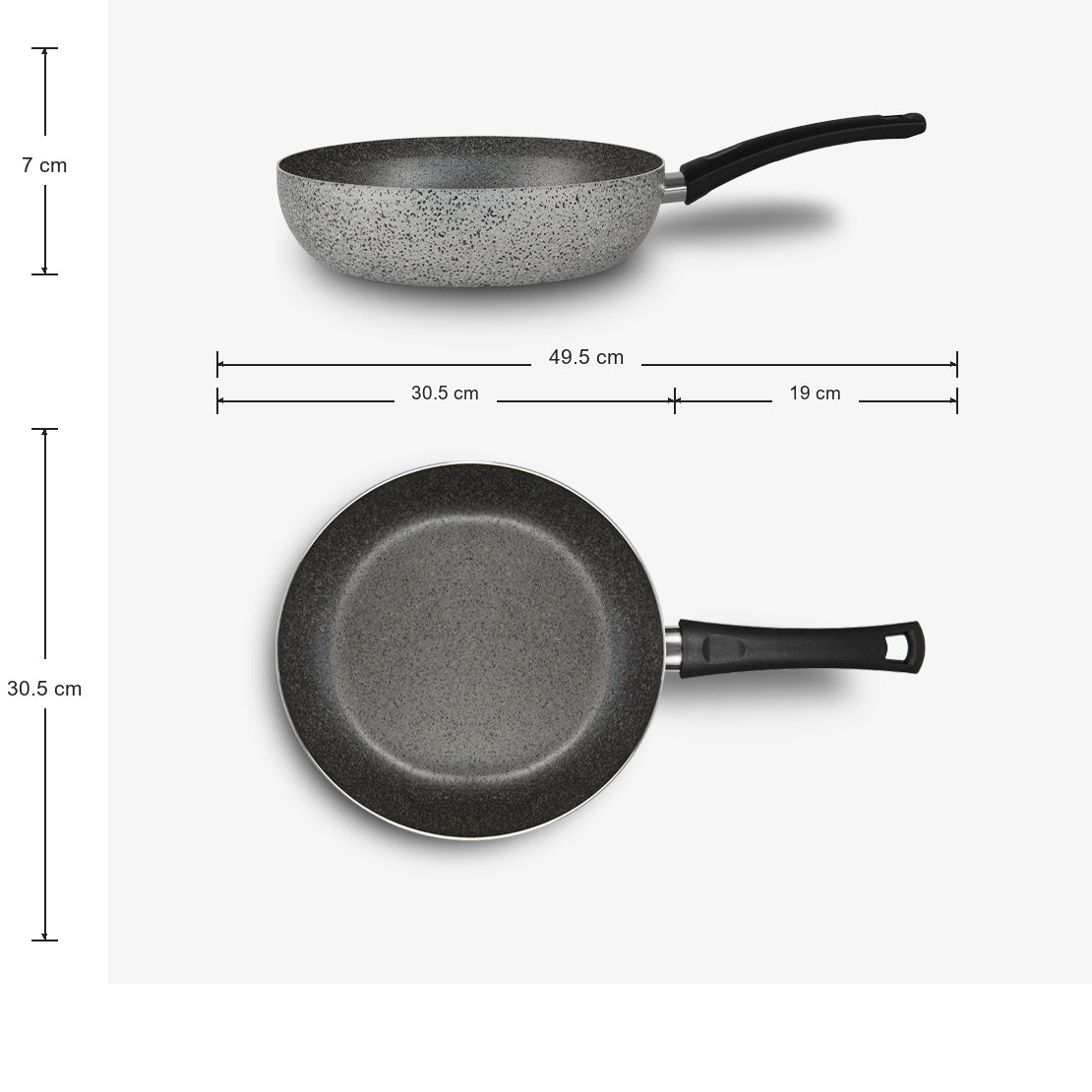 Set of 3 sauté pans in non-stick aluminium, Ø 26/28/30 cm Janet 2.0 – photo 8