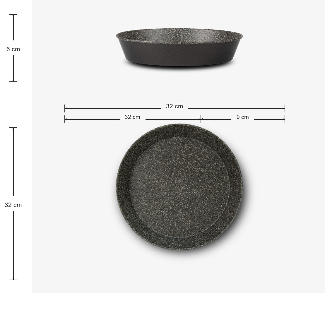 Set mit 3 Caprese-Formen aus Aluminium, Ø 24/28/32 cm Happy Stone – Foto 9