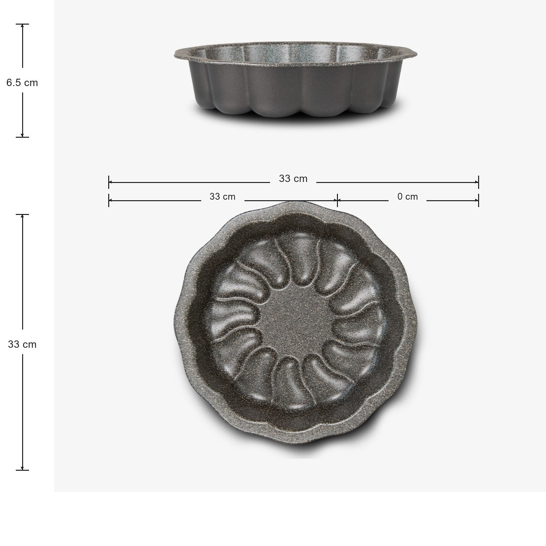 Set of 3 flower cake moulds in non-stick aluminium, Ø 22/26/30 cm Happy Stone – photo 9 - 8