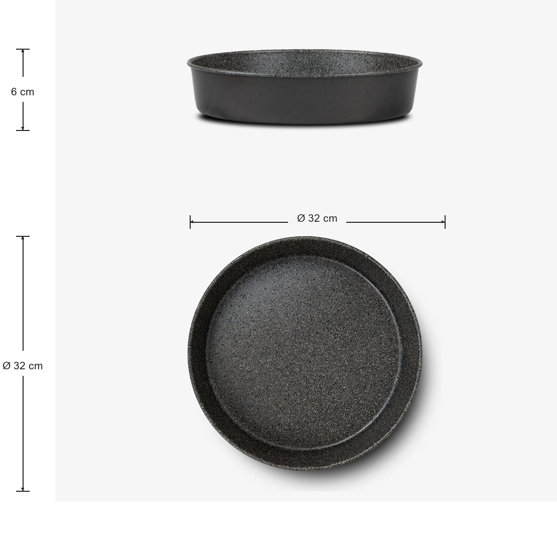 Set mit 4 Kuchenformen aus Aluminium, Ø 28/30/32/34 cm Happy Stone – Foto 9