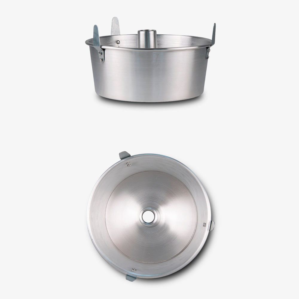 Set mit 3 amerikanischen Kuchenformen aus 99,5 % reinem Aluminium, Ø 24/26/28 cm, ohne PFOA Happy Alluminio Bianco – Foto 11 - 10