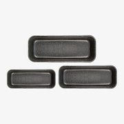 Set 3 stampi plumcake antiaderenti alluminio 25x11/30x11/35x11 cm Happy Stone – foto 2