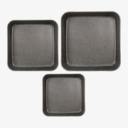 Set mit 3 hohen quadratischen Backformen aus Aluminium, 25x25/30x30/35x35 cm Happy Stone – Foto 2