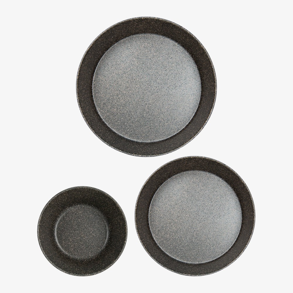 Set 3 tortiere antiaderenti alluminio Ø 18/24/28 cm Happy Stone – foto 2