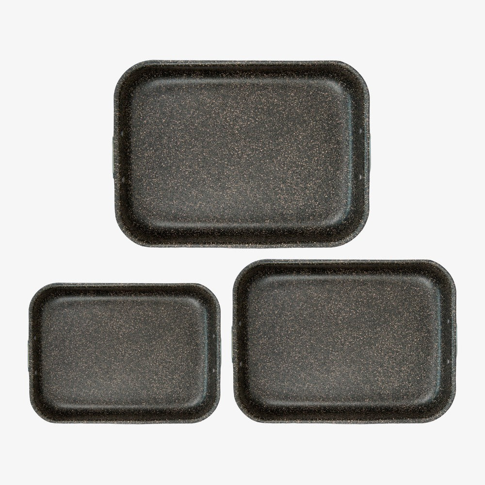 Set 3 rostiere antiaderenti alluminio Ø 30/35/40 cm Janet 2.0 – foto 2 - 1