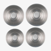 Set 4 stampi con buco in alluminio puro 99,5% Ø 28/30/32/34 cm Happy Alluminio Bianco – foto 2