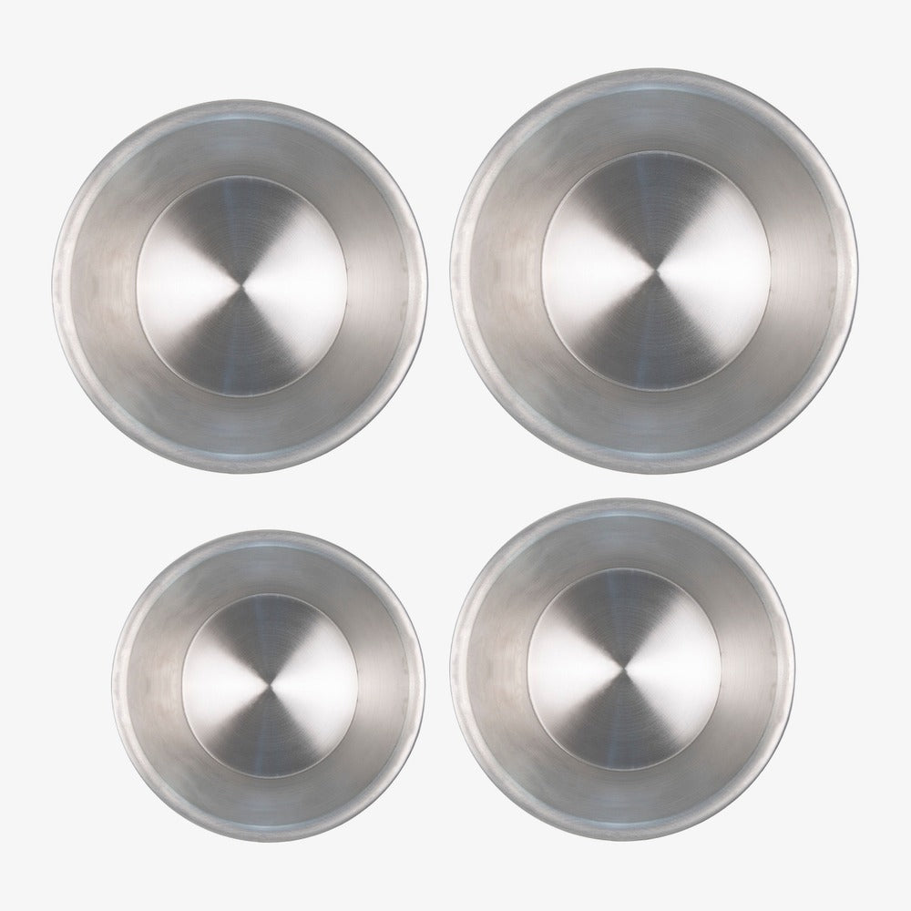 Set mit 4 Osterkuchenformen aus 99,5 % reinem Aluminium, Ø 20/22/24/26 cm, ohne PFOA und Nickel Happy Alluminio Bianco – Foto
