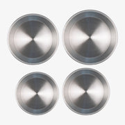 Set of 4 deep round tins in 99.5% pure aluminium, Ø 22/24/26/28 cm, PFOA and nickel free Happy Alluminio Bianco – photo 2