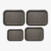 Set 4 teglie rettangolari antiaderenti alluminio 30x22/35x27/40x32/40x33 cm Happy Stone – foto 2