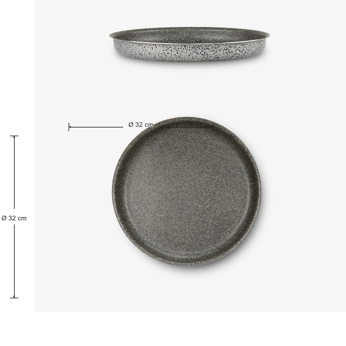Set mit 2 Pizzaformen aus Aluminium, Ø 28/32 cm Janet 2.0 – Foto 8 - 7
