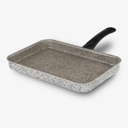 Bistecchiera Rettangolare forma allungata antiaderente maneggevole alluminio PFOA free antigraffio pratica cottura veloce made in italy_1