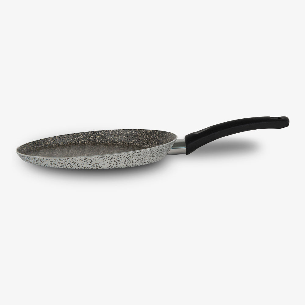 Bistecchiera Tonda antiaderente maneggevole alluminio PFOA free antigraffio pratica cottura veloce made in italy_2