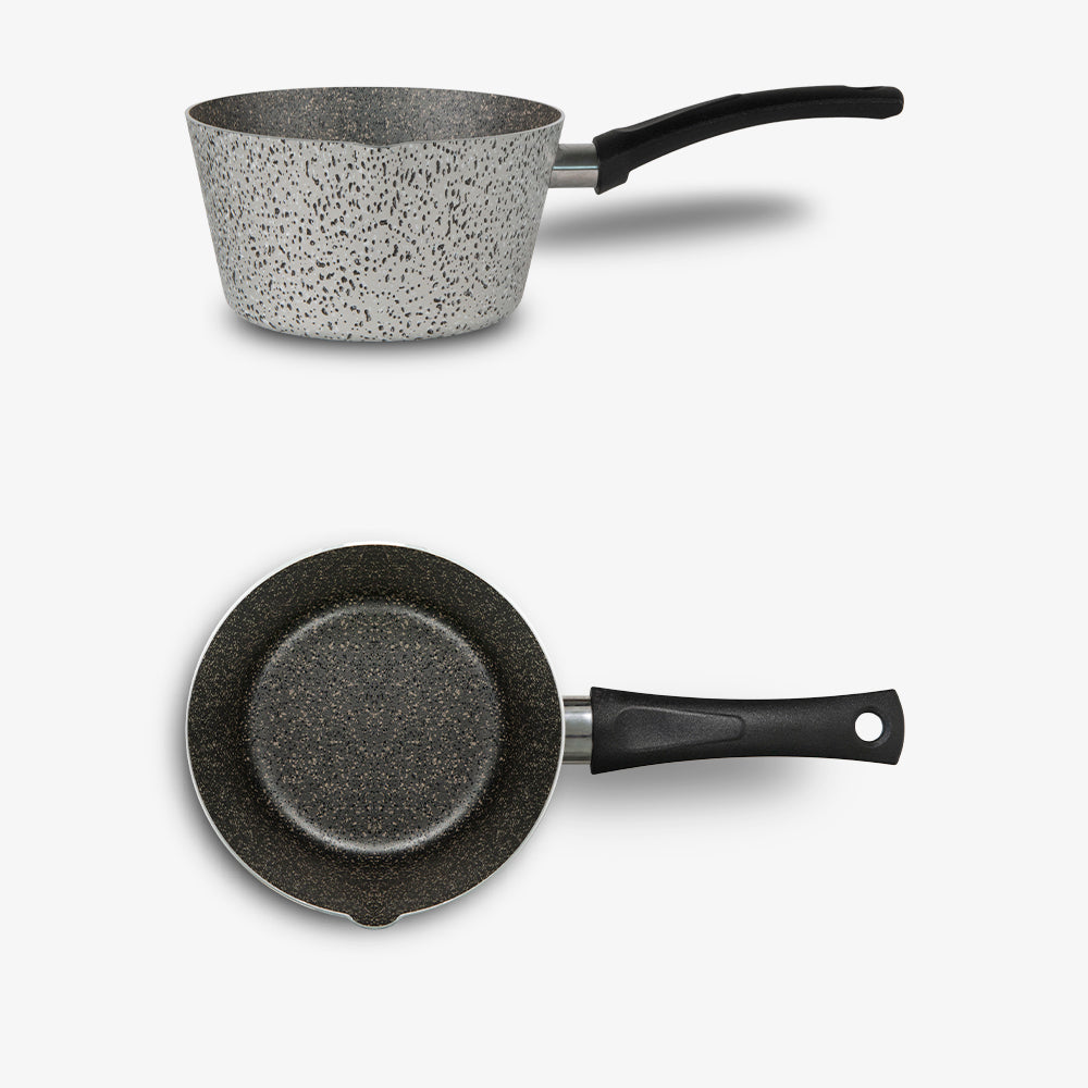 Casseruola Conica antiaderente maneggevole alluminio PFOA free antigraffio pratica cottura veloce made in italy_5 - 5