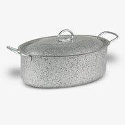 Casseruola Ovale antiaderente maneggevole alluminio PFOA free antigraffio pratica cottura veloce made in italy_1