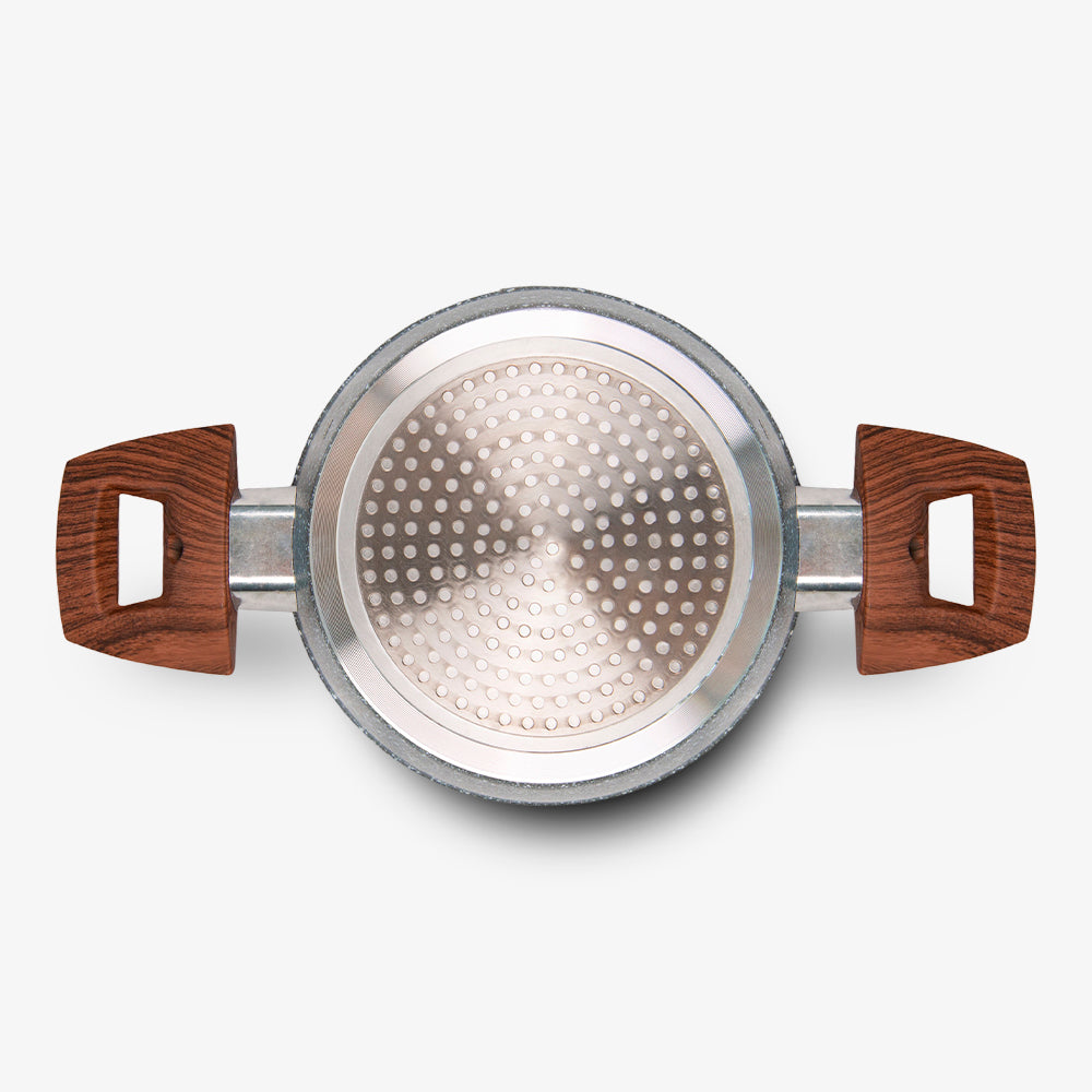 Casseruola con due manici ad induzione con alto spessore resistente_4 - 4