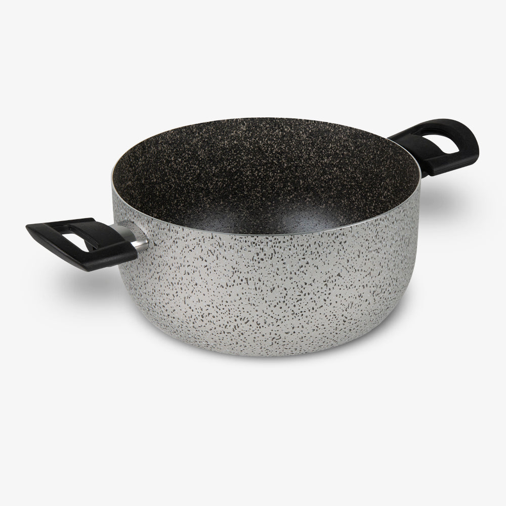 Casseruola con due manici antiaderente maneggevole alluminio PFOA free antigraffio pratica cottura veloce made in italy_1