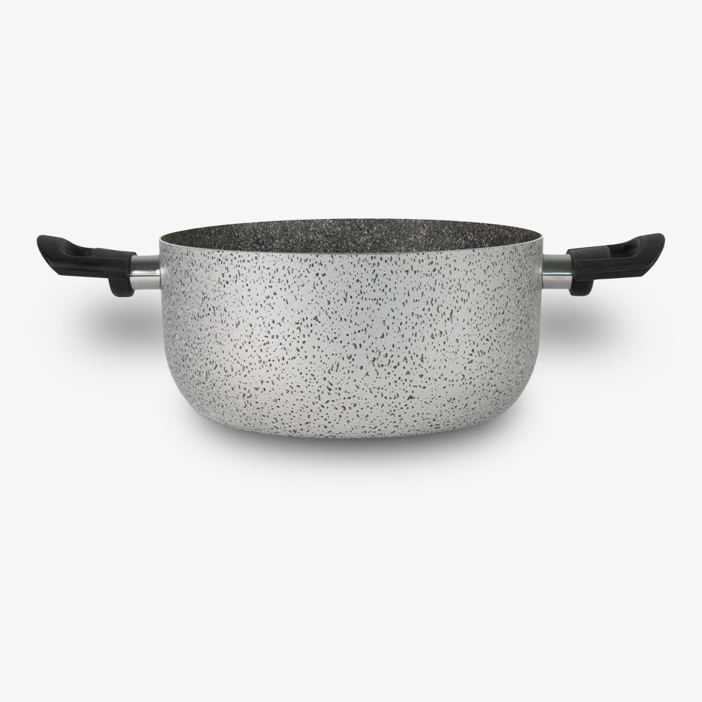 Casseruola con due manici antiaderente maneggevole alluminio PFOA free antigraffio pratica cottura veloce made in italy_2