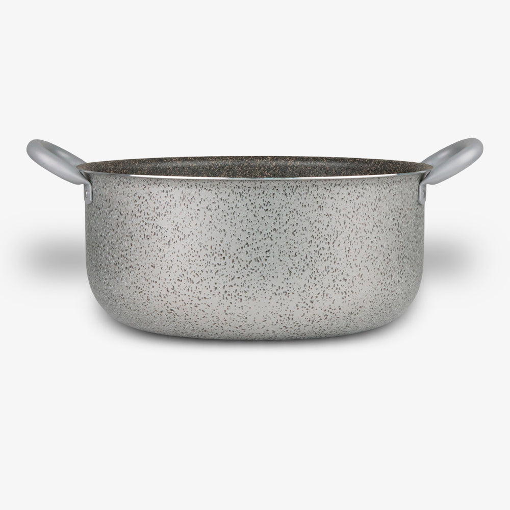 Casseruola con due manici in ferro antiaderente maneggevole alluminio PFOA free antigraffio pratica cottura veloce made in italy_2