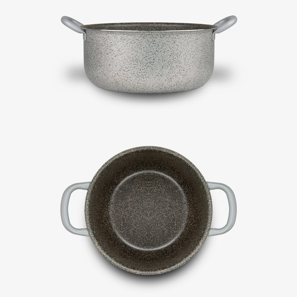 Casseruola con due manici in ferro antiaderente maneggevole alluminio PFOA free antigraffio pratica cottura veloce made in italy_5 - 5
