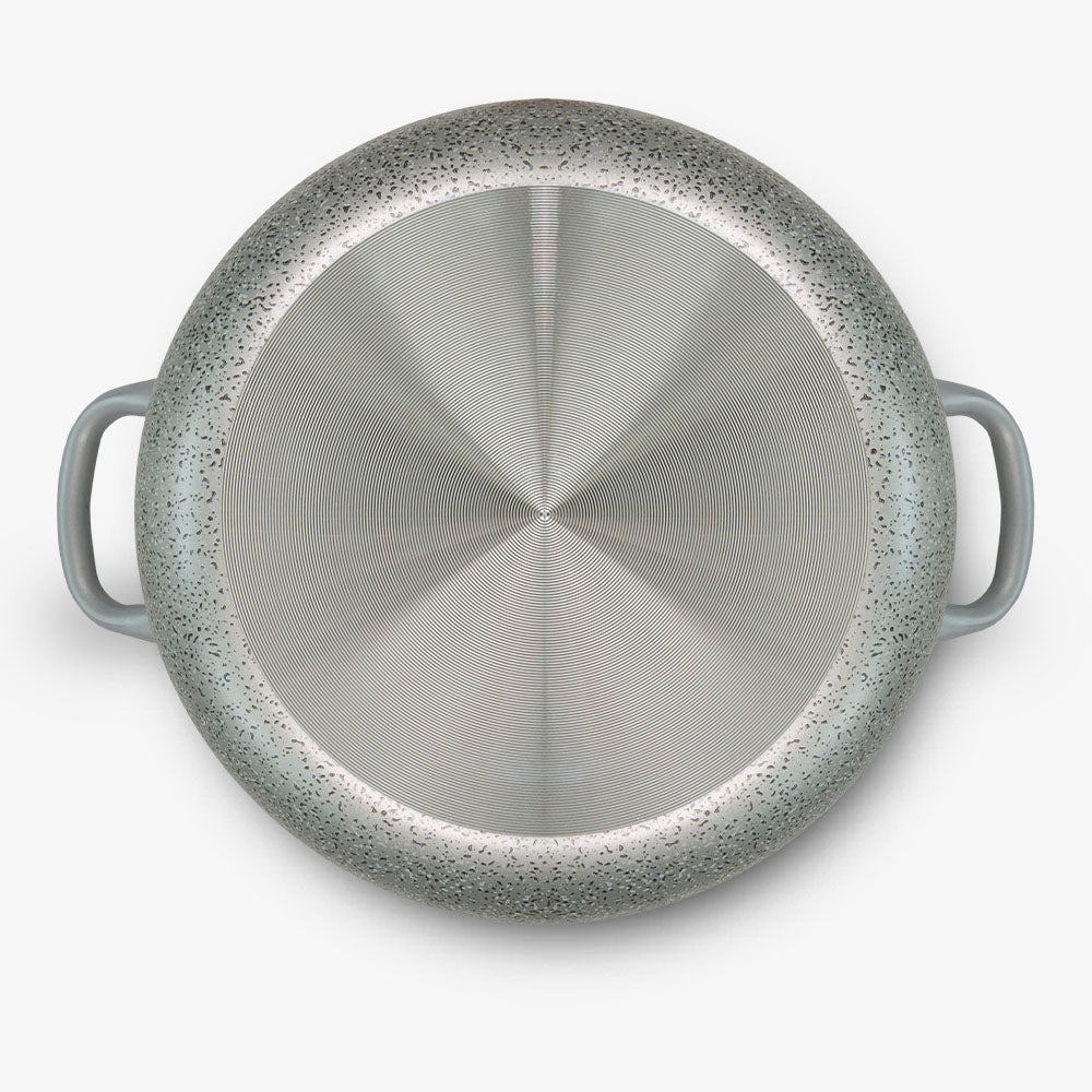Casseruola con due manici in ferro antiaderente maneggevole alluminio PFOA free antigraffio pratica cottura veloce made in italy_4 - 4