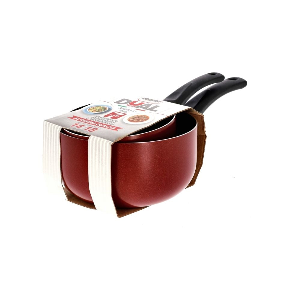Mamù Set casseruole un manico alluminio 7 strati pfoa free antigraffio made in italy_1