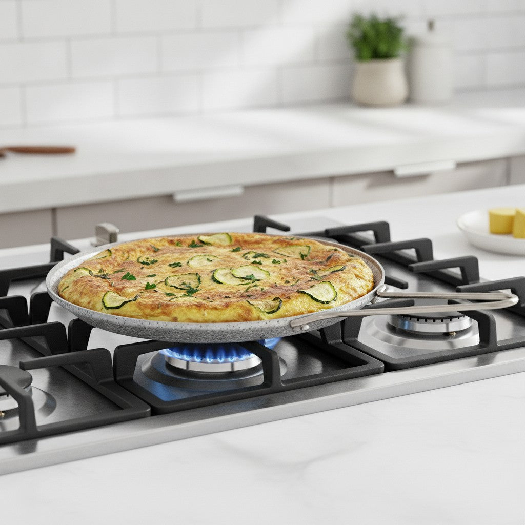 Girafrittata antiaderente maneggevole alluminio PFOA free antigraffio pratica cottura veloce made in italy_8 - 8