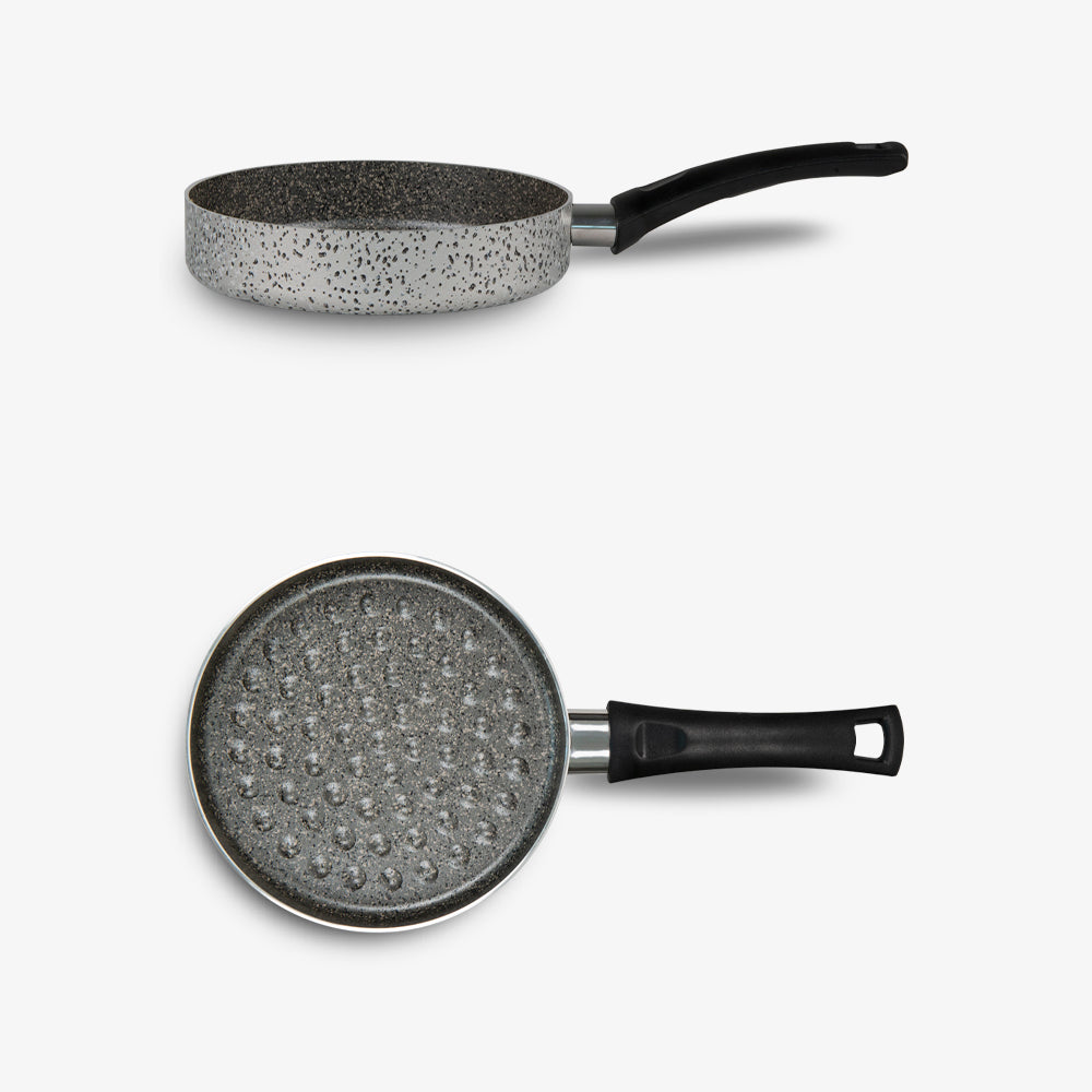 Hamburghiera antiaderente maneggevole alluminio PFOA free antigraffio pratica cottura veloce made in italy_5