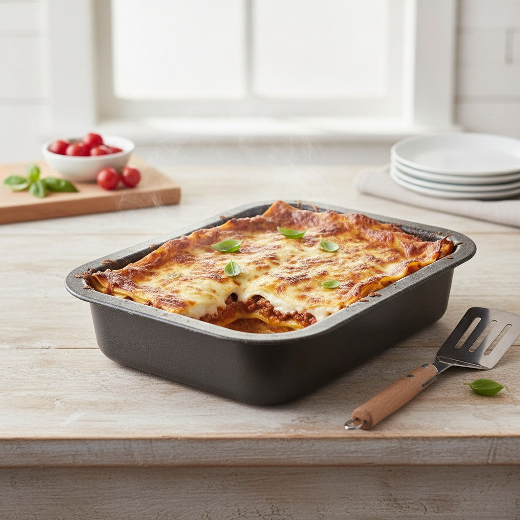 Lasagnera antiaderente alluminio 7 strati PFOA free antigraffio made in italy_8 - 8