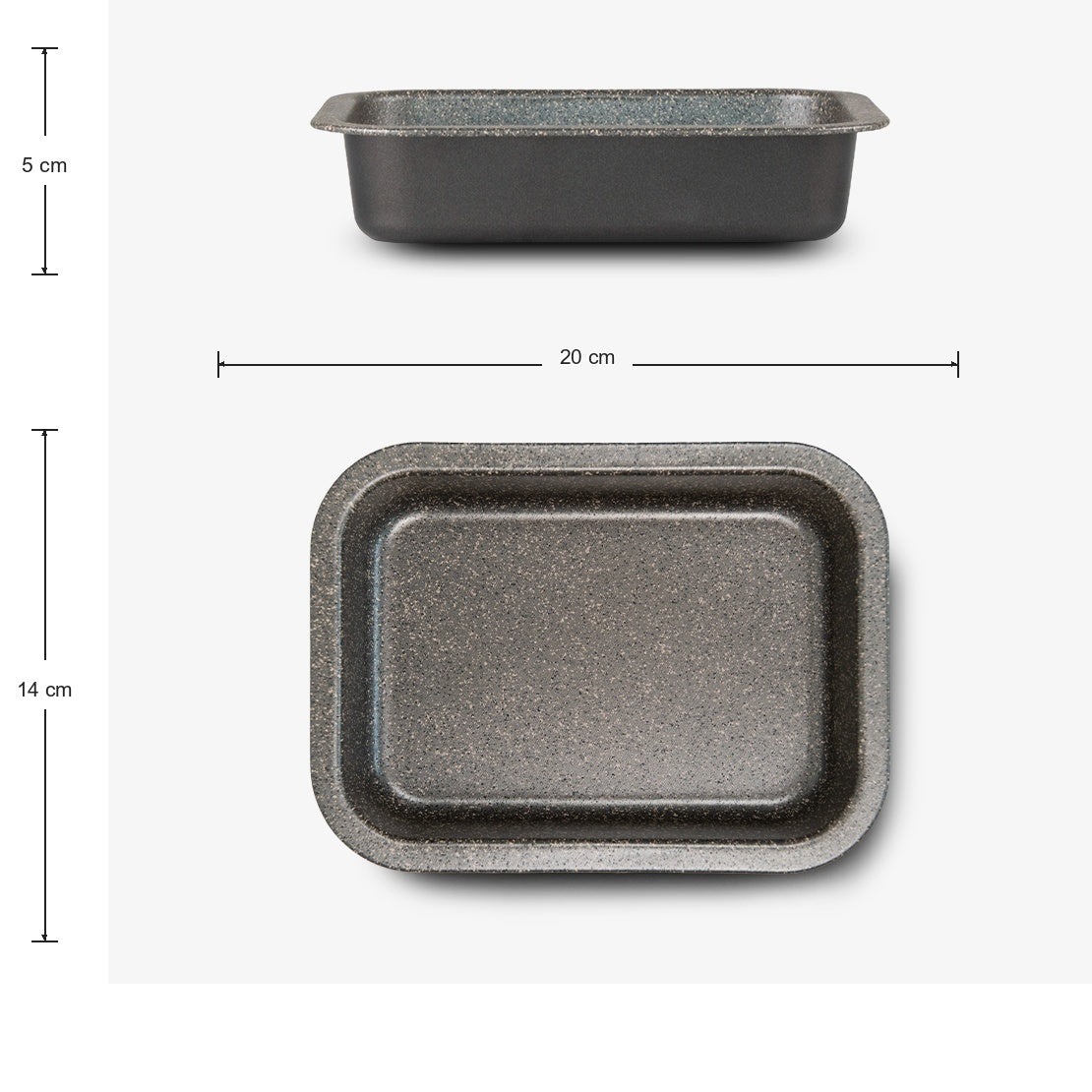 Non-stick 7-layer aluminum lasagne pan, PFOA-free, scratch-resistant, made in Italy.