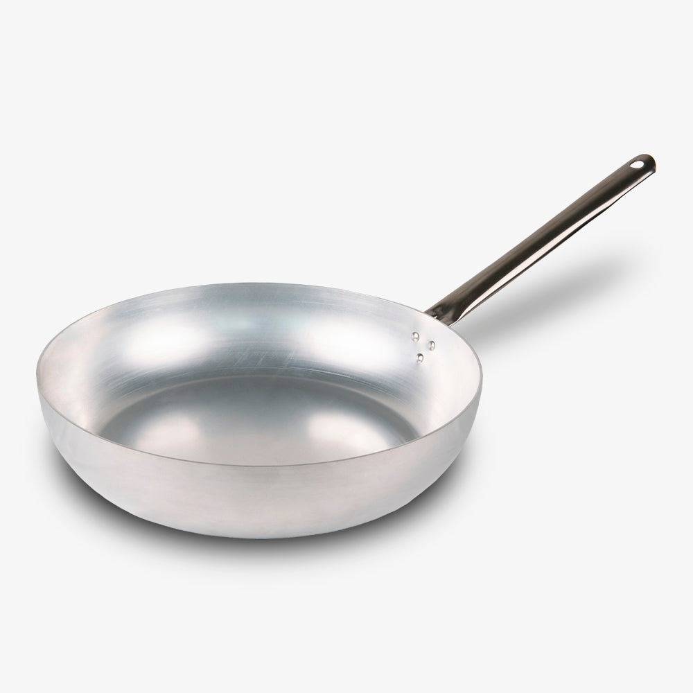 Padella alluminio puro linea professionale durevole 99,5% alluminio puro made in italy_1