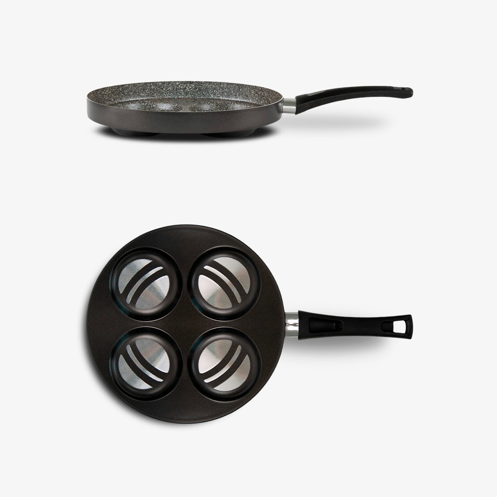 Padella pancake antiaderente alluminio 7 strati PFOA free antigraffio made in italy_5