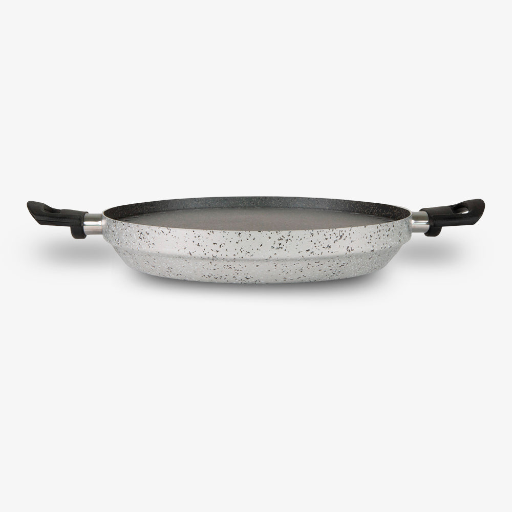 Piastra Grill antiaderente maneggevole alluminio PFOA free antigraffio pratica cottura veloce made in italy_2