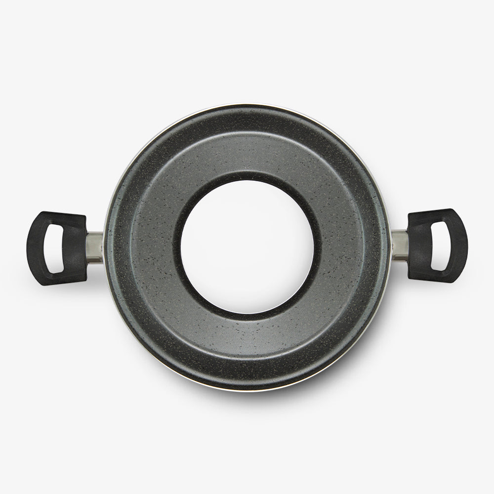 Piastra Grill antiaderente maneggevole alluminio PFOA free antigraffio pratica cottura veloce made in italy_3 - 3