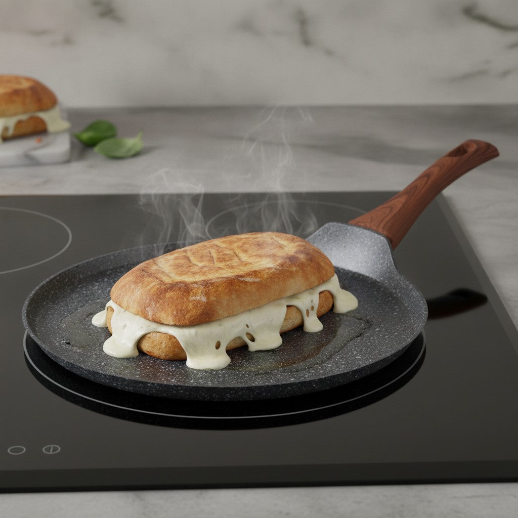 Induction plate with extra-resistant high thickness