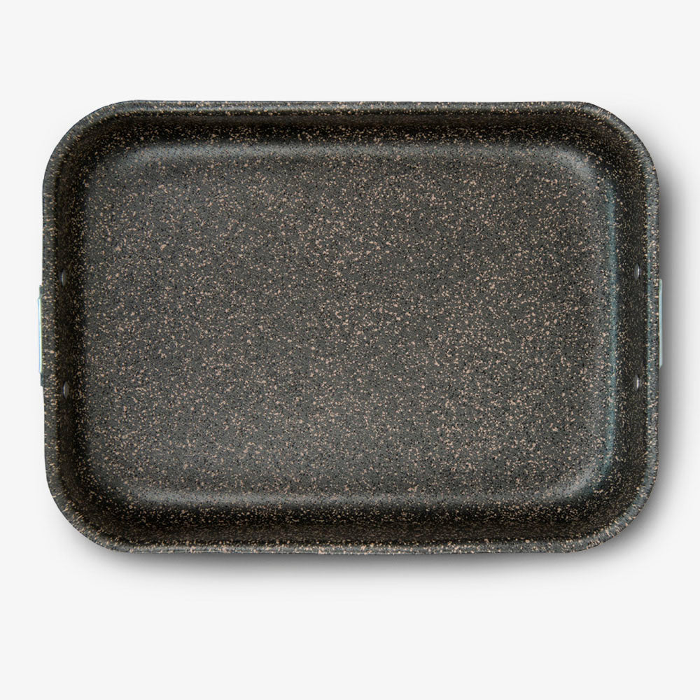Rostiera antiaderente maneggevole alluminio PFOA free antigraffio pratica cottura veloce made in italy_3