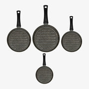 Set 4 bistecchiere tonde antiaderenti alluminio Ø 22/26/30/34 cm Janet 2.0 – foto 1