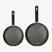 Set of 2 shallow stovetop oven pans in non-stick aluminium, Ø 28/32 cm Janet 2.0 – photo 1