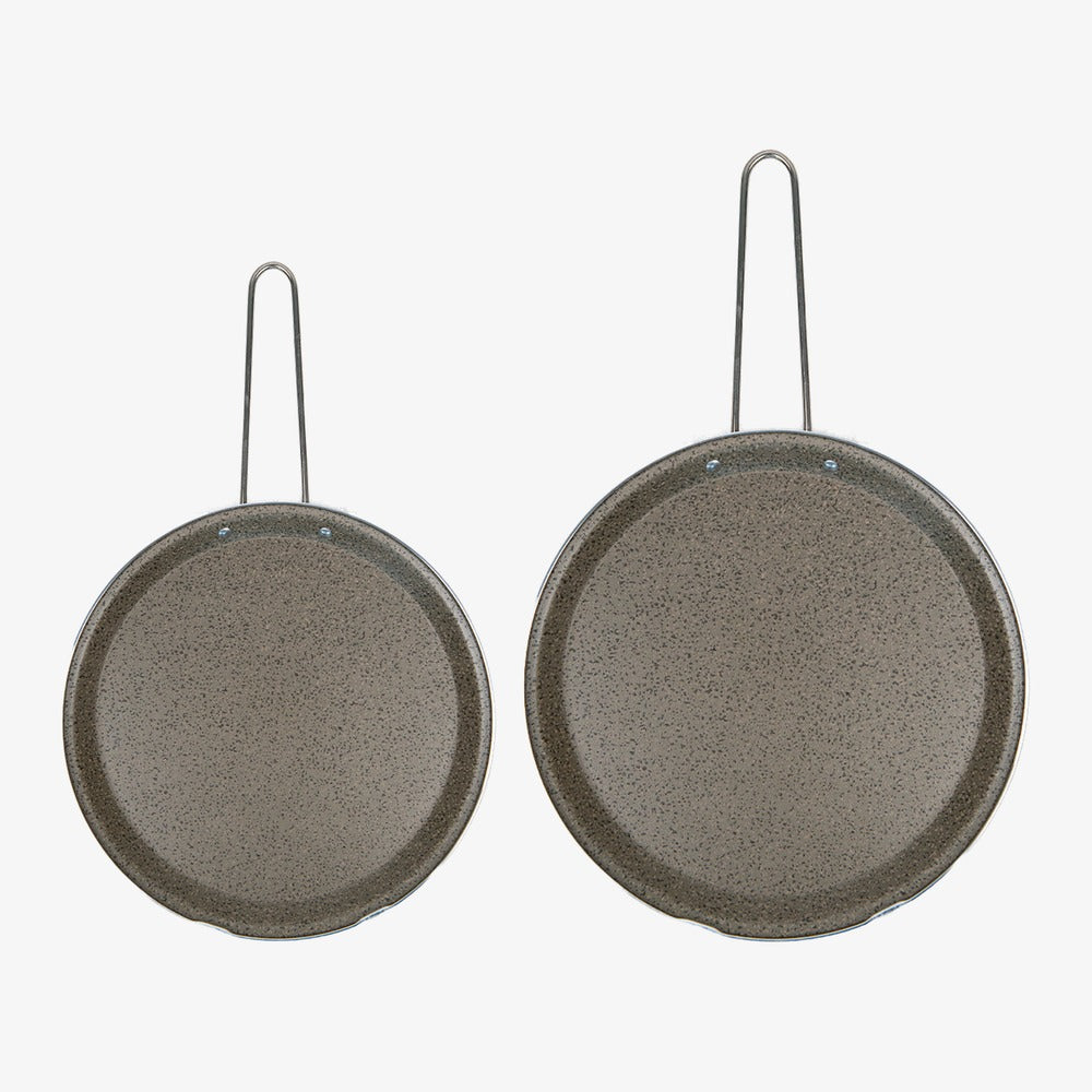 Set mit 2 Frittata-Wendepfannen aus Aluminium, Ø 24/28 cm Janet 2.0 – Foto 1 - 1