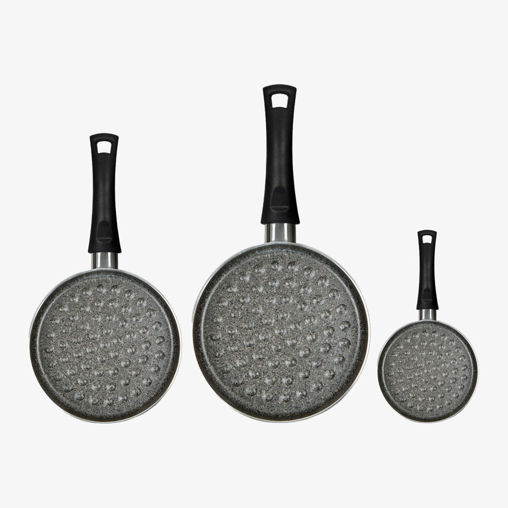Set 3 hamburghiere antiaderenti alluminio Ø 16/24/28 cm Janet 2.0 – foto 1 - 1