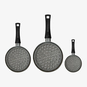 Set 3 hamburghiere antiaderenti alluminio Ø 16/24/28 cm Janet 2.0 – foto 1