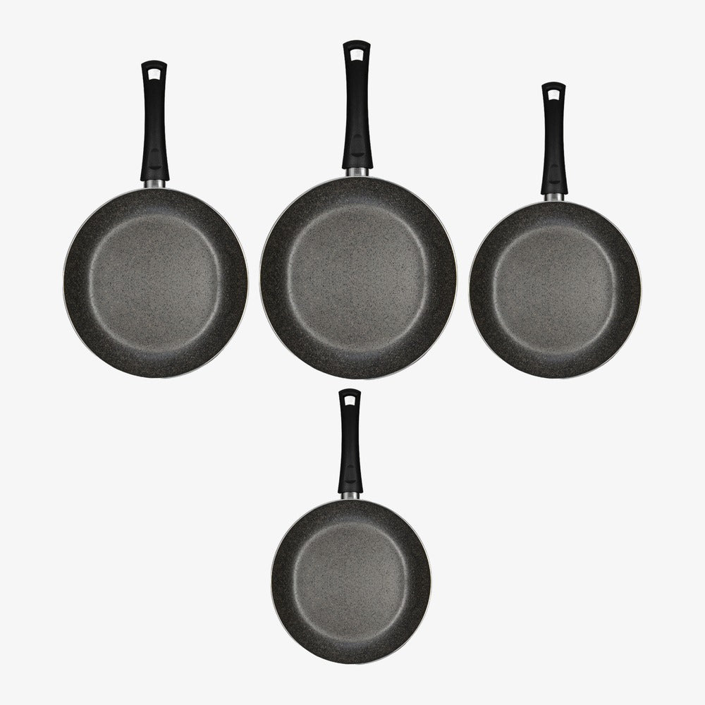 Set 4 padelle antiaderenti alluminio Ø 26/28/30/32 cm Janet 2.0 – foto 1 - 1