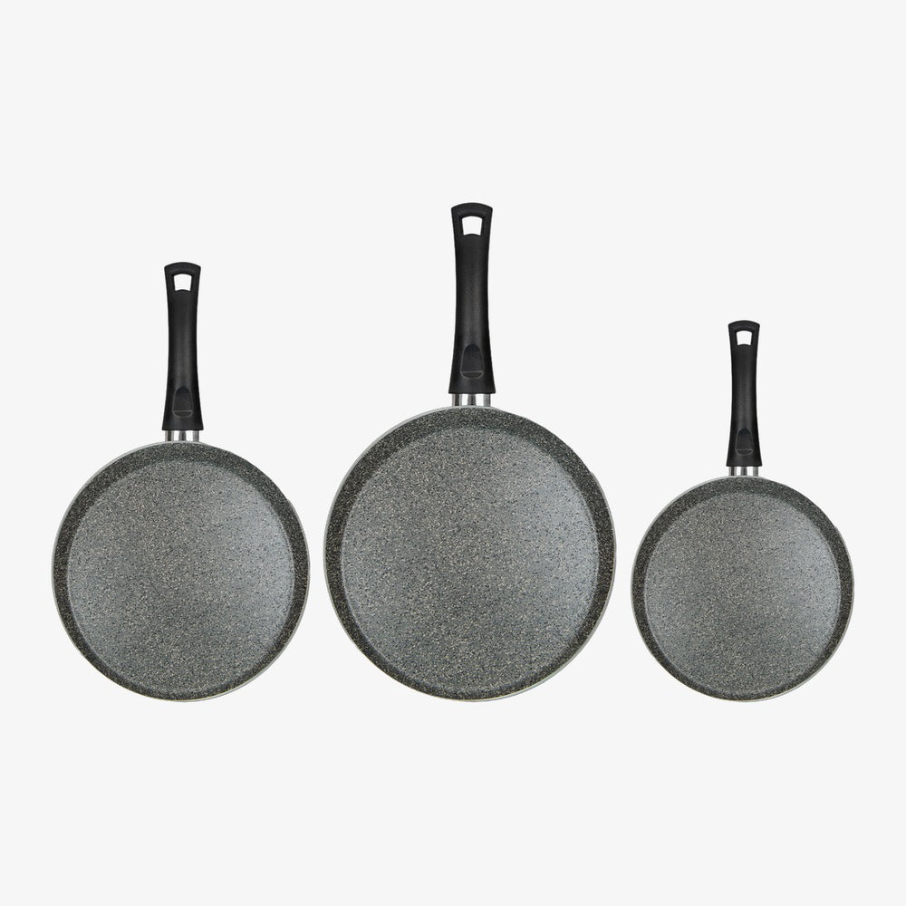 Set 3 piastre antiaderenti alluminio Ø 26/30/34 cm Janet 2.0 – foto 1 - 1