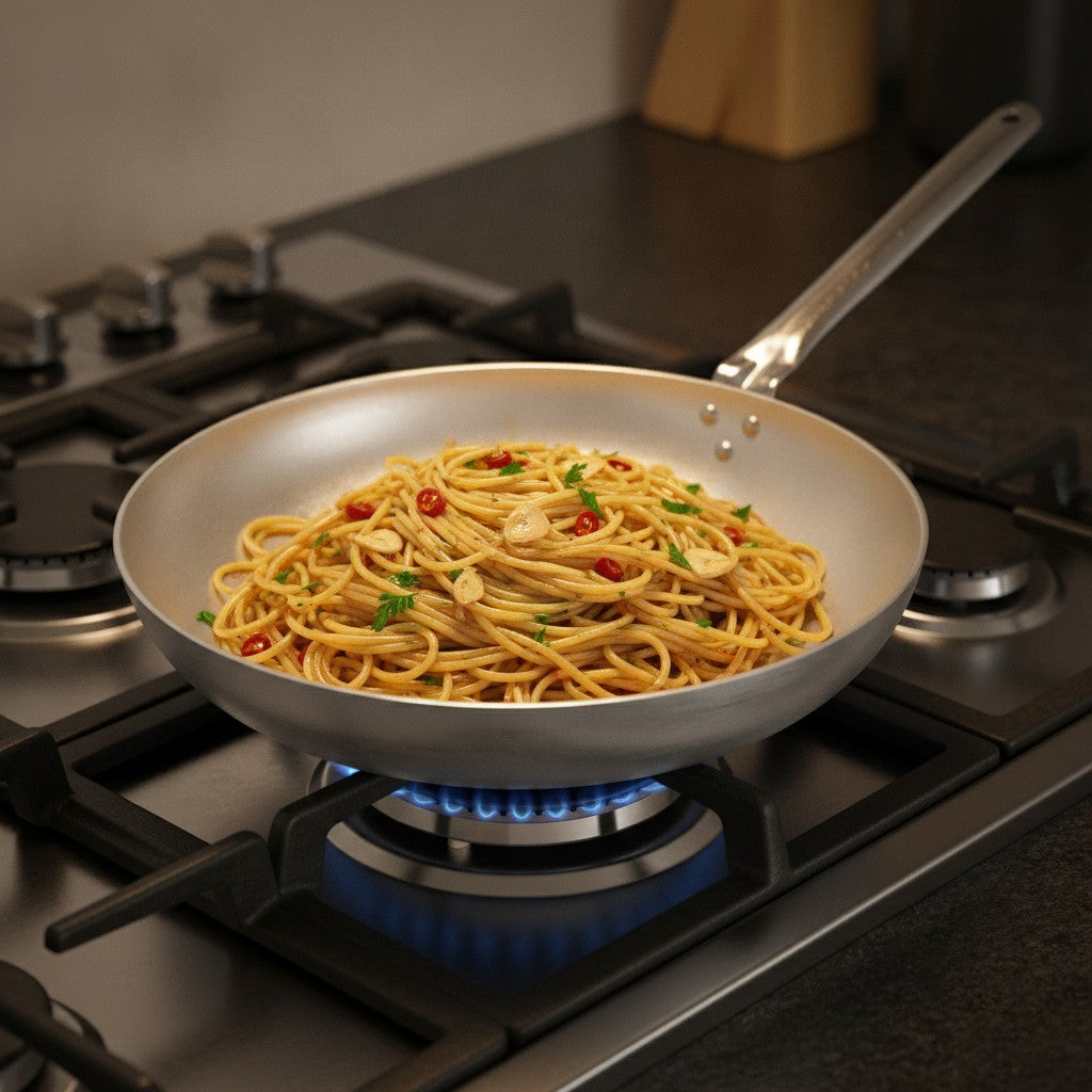 Saltapasta alluminio puro linea professionale durevole 99,5% alluminio puro made in italy_7 - 7