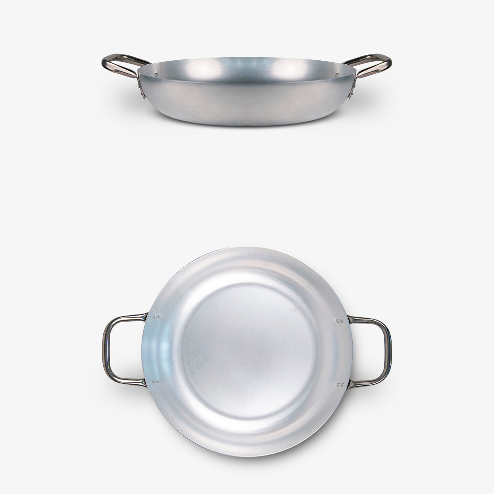 Tegame alluminio puro linea professionale durevole 99,5% alluminio puro made in italy_5