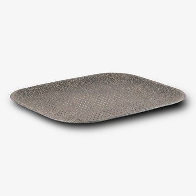 Teglia Rettangolare forata antiaderente alluminio 7 strati PFOA free antigraffio made in italy