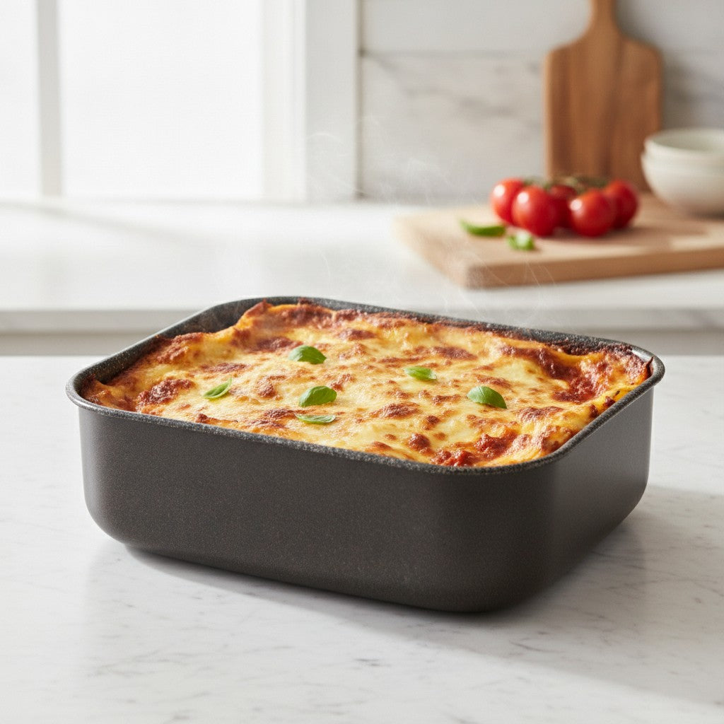 Teglia Rettangolare lasagnera antiaderente alluminio 7 strati PFOA free antigraffio made in italy_8 - 8