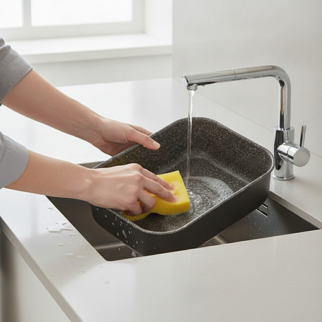 Teglia Rettangolare lasagnera antiaderente alluminio 7 strati PFOA free antigraffio made in italy_7 - 7
