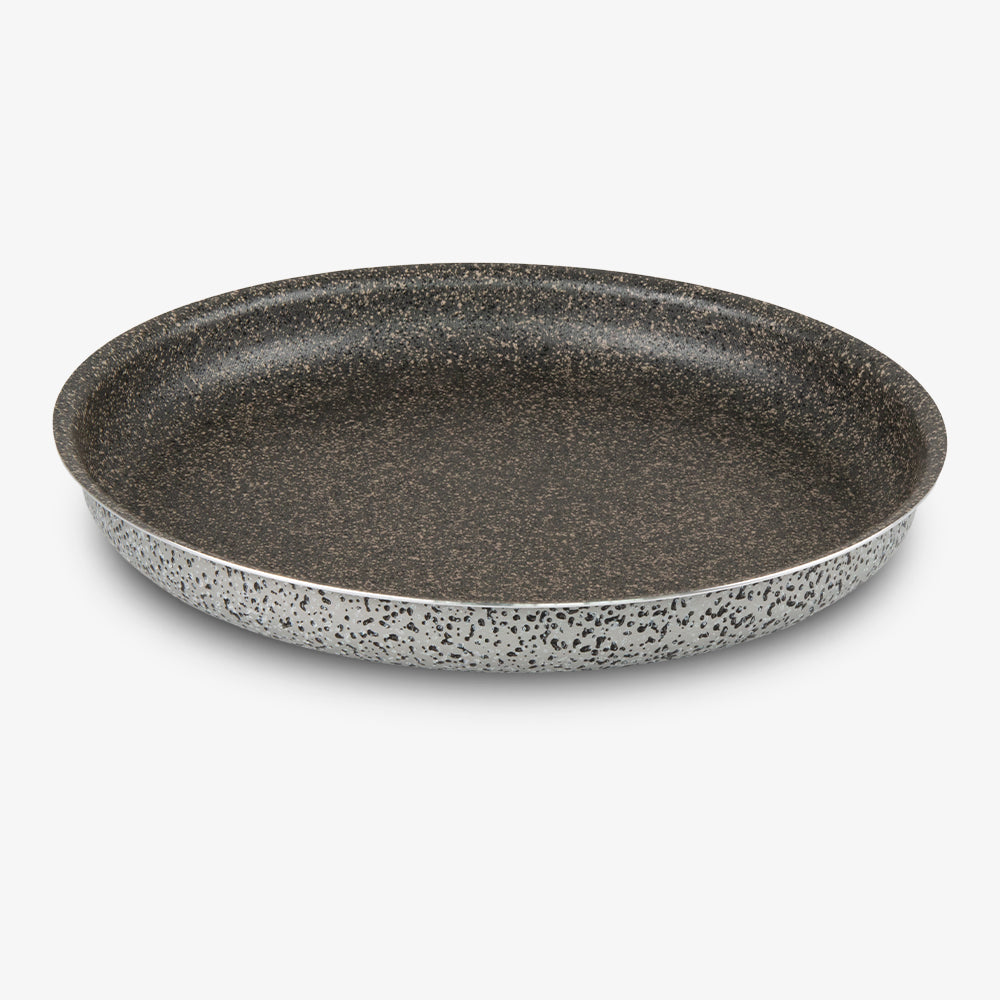Tortiera pizza antiaderente maneggevole alluminio PFOA free antigraffio pratica cottura veloce made in italy_1