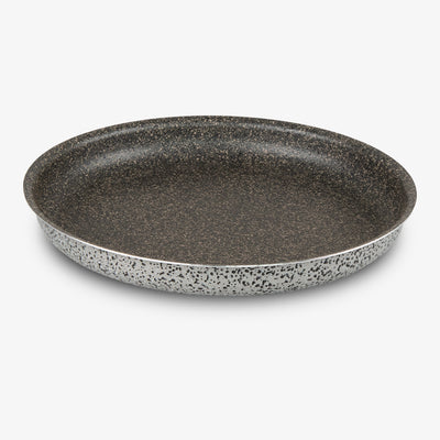 Tortiera pizza antiaderente maneggevole alluminio PFOA free antigraffio pratica cottura veloce made in italy
